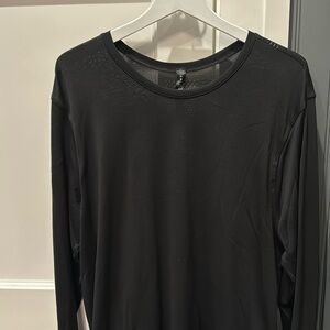 Lululemon Black Long Sleeve Breathable Material XL MENS